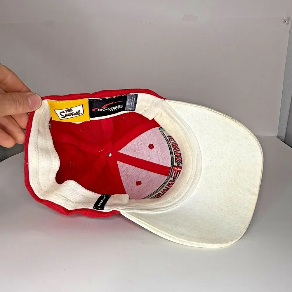 The Simpsons Kwik E Mart Apu Nahasapeemapetilon Strapback Hat NWT Cap